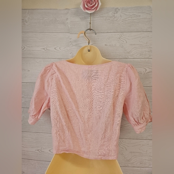Reformation - Women's Pink Crop Top with Chic Design Sz XS - Picture 4 of 8